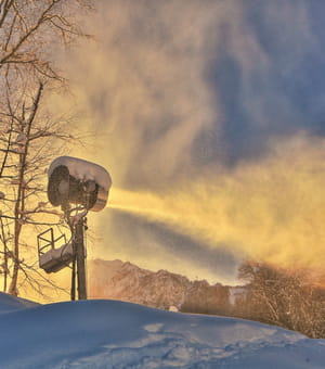 400 canons à neige devront compenser l'éventuel manque de neige sur les pistes