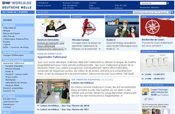 copie d'écran du site dw-world.de