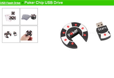 la poker chip usb drive