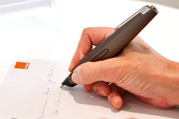 le stylo communicant, un produit innovant d'orange