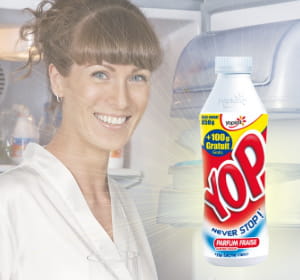 80% de la consommation des bouteilles de yop se ferait à domicile.
