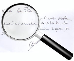 exemple d'écriture en guirlande.