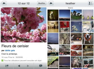 l'application flickr de yahoo