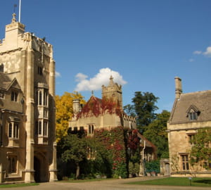 une vue d'oxford.