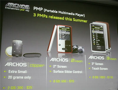 trois nouveaux baladeurs pour archos