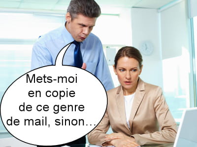 etre en copie d'un e-mail permet de se sentir plus important.