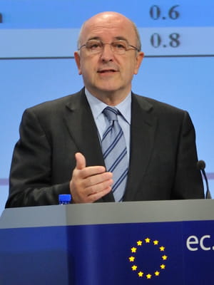 joaquín almunia, commissaire européen à la concurrence.