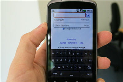 comme tout téléphone androïd la suggestion en recherche sur internet fait gagner