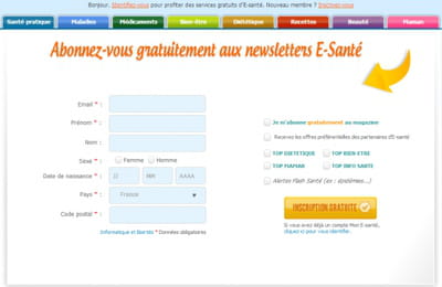 la variante mise en place lors de l'a/b test, nettement plus épurée, se focalise