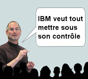 les concurrents font les frais des discours de steve jobs.