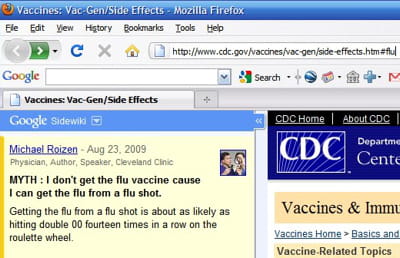 sidewiki propose aux internautes un moyen de commenter les pages web.