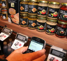 etiquettes nfc en magasin casino