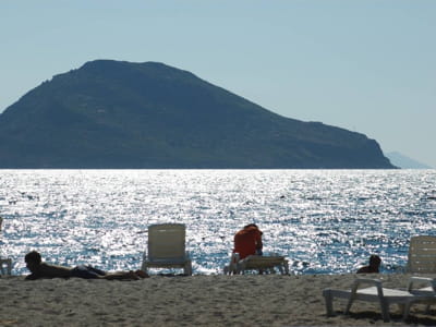 une plage turque, près de bodrum.