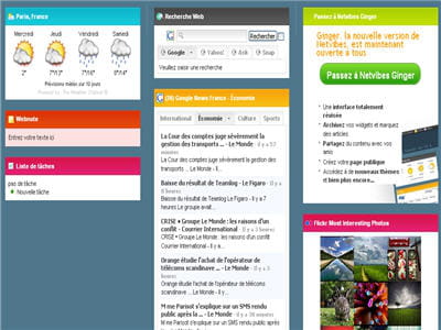 page d'accueil du bureau virtuel