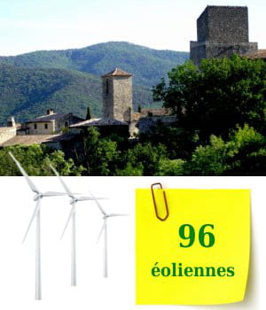 rhone-alpes compte 96 éoliennes.