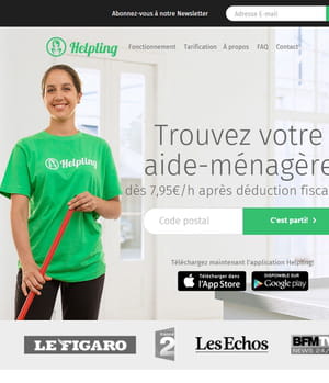 helpling, marketplace d'agents d'entretien.
