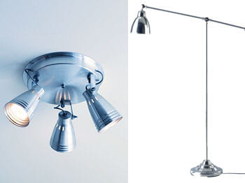 des spots ou lampadaires orientables vous permettent de jouer avec l'éclairage
