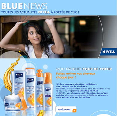 extrait de l'e-mailing de nivea