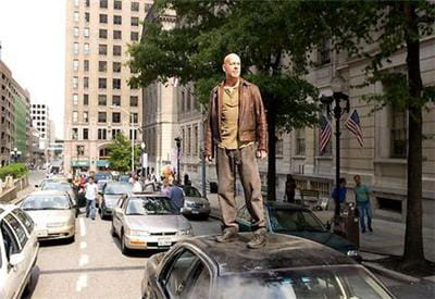 les feux de signalisation dans die hard 4 (2007) sont commandés par une bande de