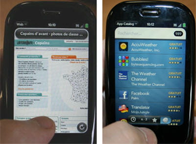 la navigation est claire, assez rapide, et à droite un aperçu de l'app store de