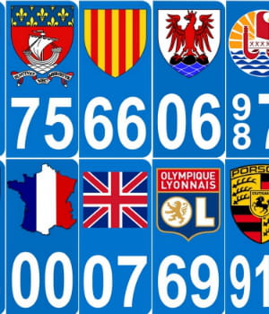 chacun peut personnaliser sa plaque minéralogique.