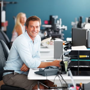 le confort de travail participe aussi à la bonne humeur des collaborateurs.