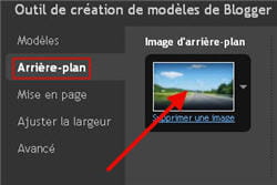 l'option 'choisir son fond d'écran' dans les paramètres d'apparence.