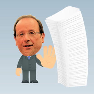 françois hollande n'aime ni la paperasse... ni la ponctualité.