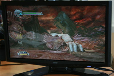 le jeu dante's inferno sur l'acer t230h