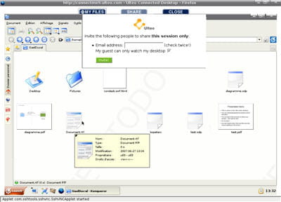 l'accès aux documents personnels depuis online desktop