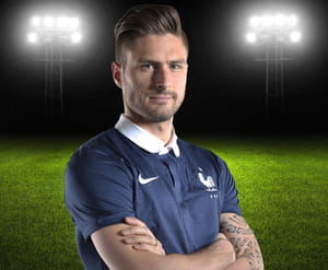 olivier giroud séduit le public féminin.