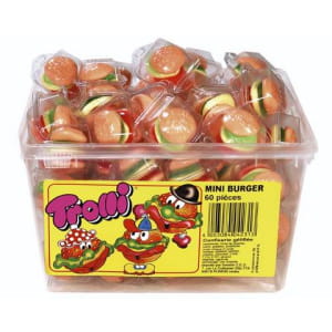 les bonbons en forme de hamburgers sont un des best-sellers de la marque trolli.