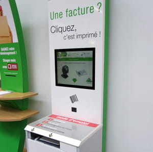 l'idée de la borne d'impression de factures est née à gonesse, et a rapidement