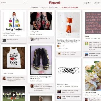 pinterest, réseau social de bookmarking d'images