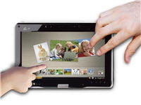 le tactile se prête bien à une utilisation internet et multimédia.