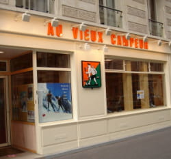 un des 25 magasins parisiens du vieux campeur.