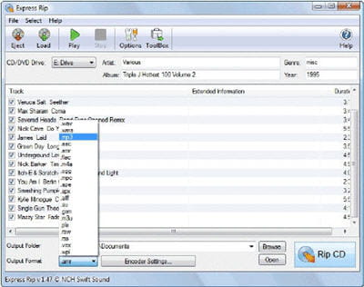 un programme bien pratique pour convertir ses cd en fichiers musicaux.