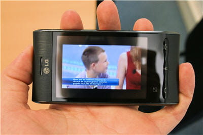 la télévision en direct sur le lg gt540