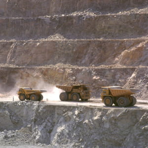 une mine de diamants au botswana.