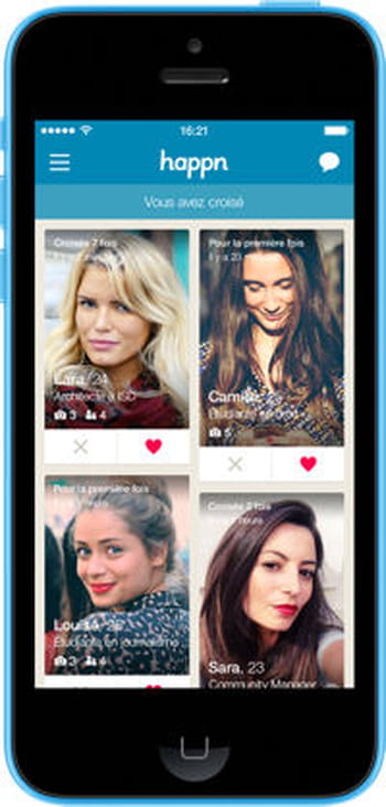 Happn sans facebook
