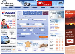 page d'accueil ebookers.fr