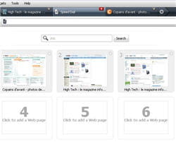 la prévisualisation rapide et bien pratique de ses sites préférés