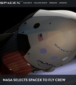 spacex, entreprise grâce à laquelle elon musk espère explorer la planète mars.