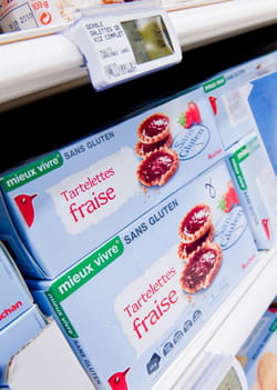 auchan a lancé une large gamme de produits sans gluten.