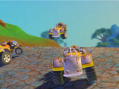 les jeux de course sont plutôt fantaisistes mais semblent agréables