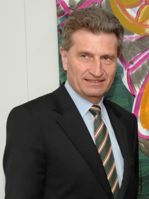 günther oettinger, commissaire européen à l'énergie.