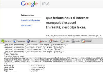 google analytics debugger est visible dans la console proposée par chrome, qui