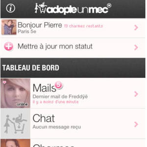 capture d'écran app store