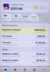 récapitulatif affiché par paypal wallet