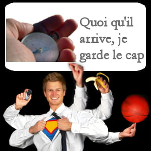 ressasser les problèmes, compenser votre manque d'efficacité par des horaires à